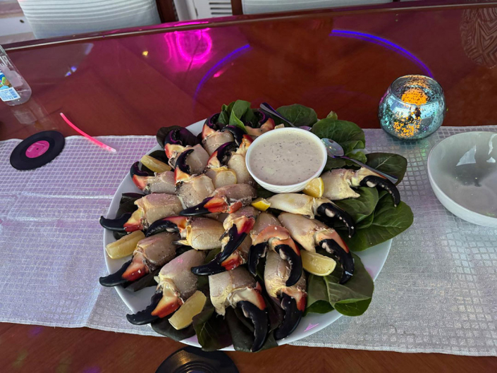 Stone crabs in season! Bought fresh at Norma's Cay Exumas
