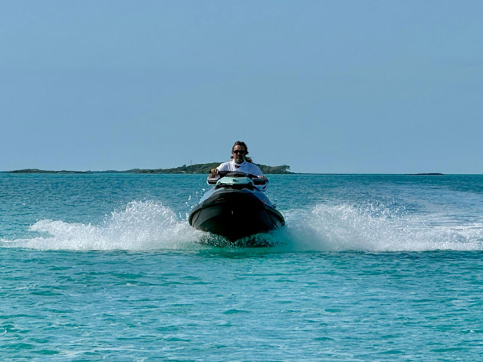 Chef Jim Ruch undercover - Operation Beach Barbecue Exumas Bahamas